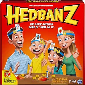 Spin Master Games Hedbanz, Quick Question Picture Guessing Family Game for Game Night Headbands Board Game, for Adults and Kids Ages 7 and up (Edition May Vary)