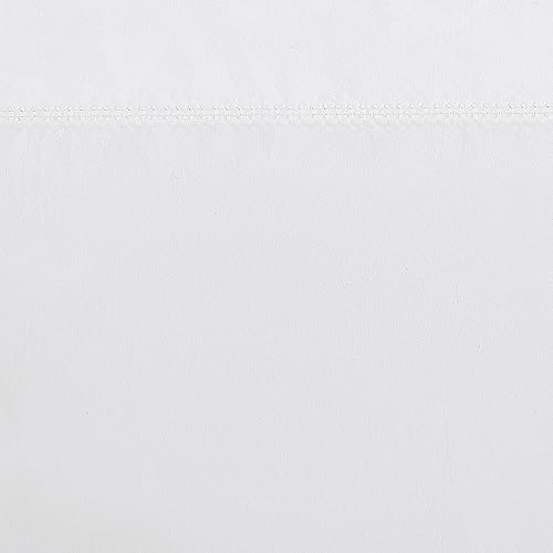 Miniatura 8 de Laura Ashley - Juego de sábanas tamaño King, juego de ropa de cama de percal de algodón, decoración del hogar (blanco liso, King)