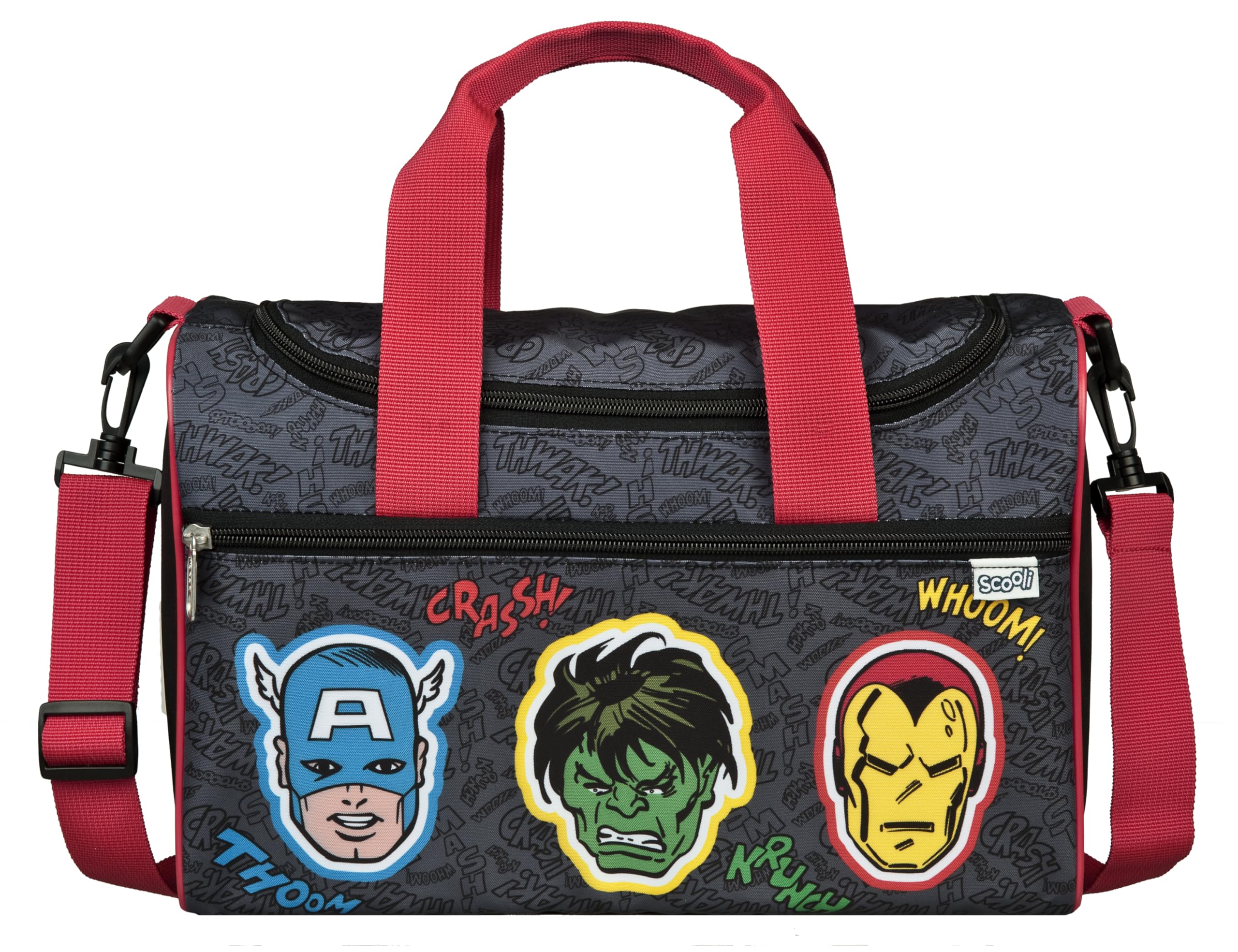 Scooli - Sports Bag for Children - 23 x 35 x 16 cm - Spacious Main Compartment - Adjustable Shoulder Strap - School Accessories - Shoulder Bag, Avengers, 23 x 35 x 16 cm, Children's Sports Bag — image 1