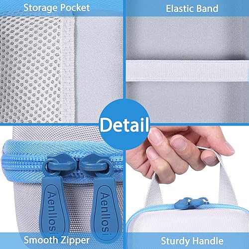 Miniatura 2 de Aenllosi Funda de almacenamiento rígida de repuesto para monitor de presión arterial iHealth Track Smart Upper Arm, soporte para baterías y oxímetro