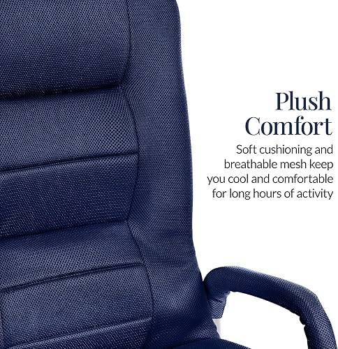 Miniatura 41 de Best Choice Products Silla giratoria para videojuegos de 360 grados, multiusos, para TV, lectura, jugar videojuegos, con soporte lumbar, asas de