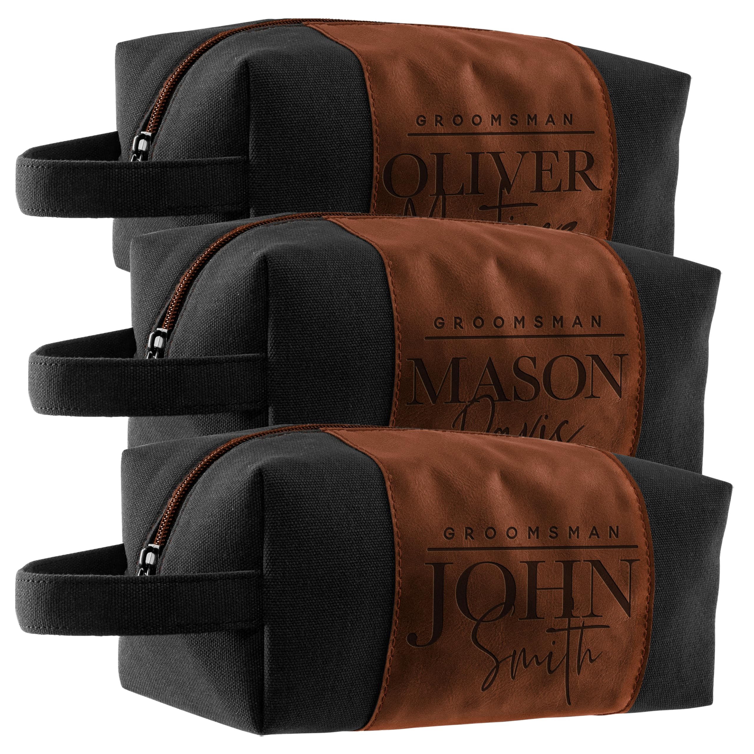 Personalized Groomsmen Gifts, Custom Men Toiletry Bags - Groomsman Gifts for Wedding