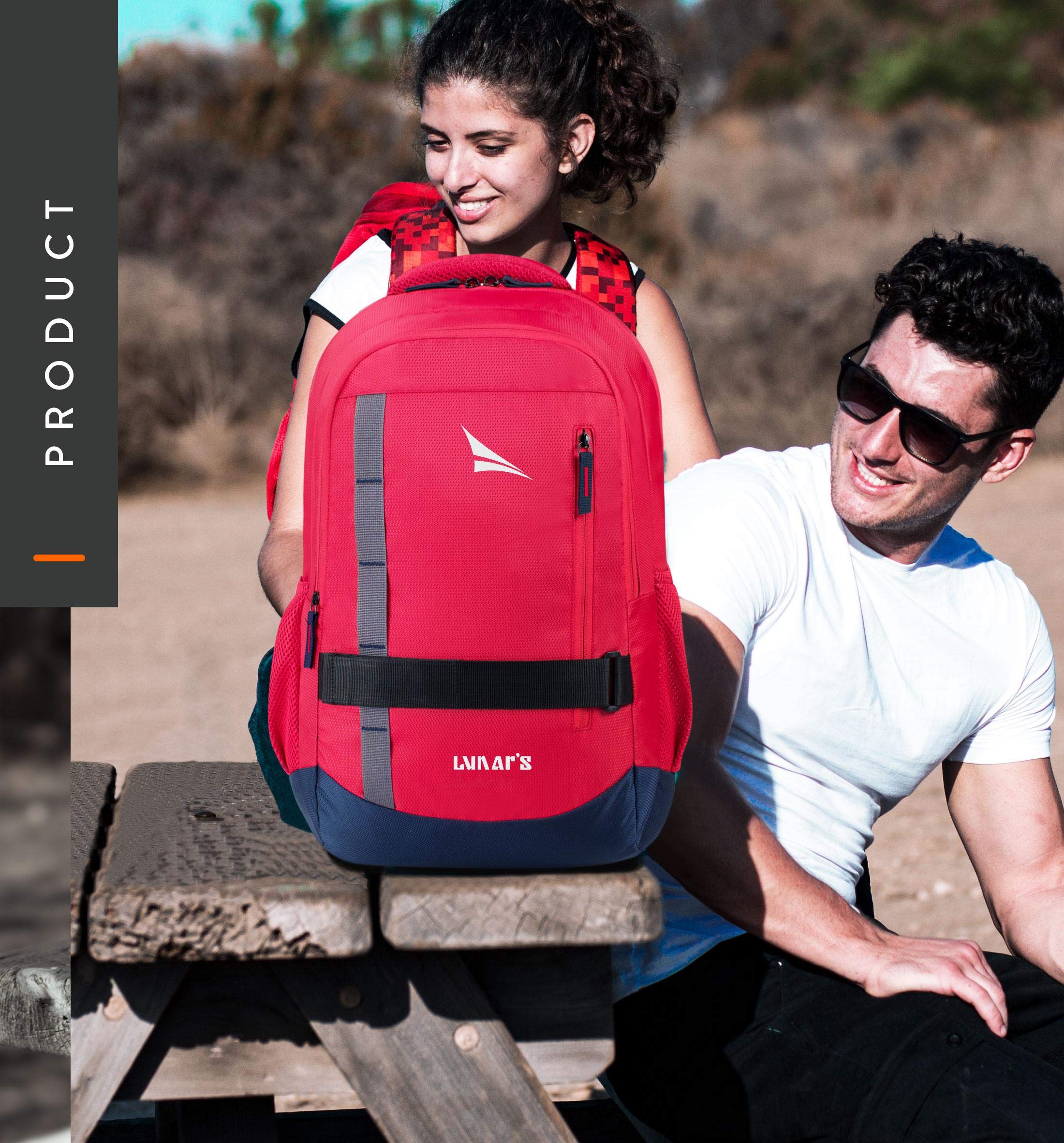 Lunar's Bingo - 48 L Laptop Bag | School bag for boys | Laptop bag 15.6 inch | Water Resistant Laptop Backpack | College bag | Office backpack for men | Travel backpack with 1 Year Warranty 4