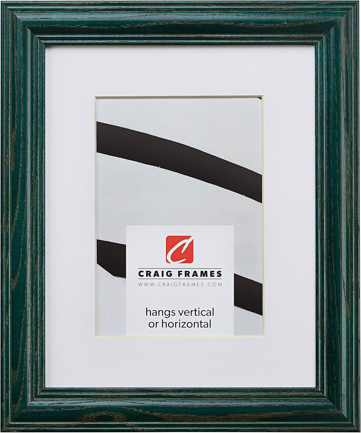 Product image of Craig Frames Wiltshire 440, 22 x 28 Inch Green Picture Frame Matted to Display an 18 x 24 Inch Photo