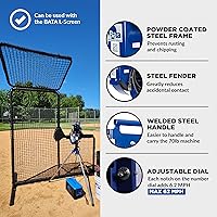 Vista 4 de BATA Baseball Wheel Pitching Machine, Youth and Adult Automatic Pitch Machine for Baseballs, Practice Training Equipment