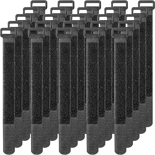 Pasow Sujetacables ajustables con hebilla de plástico (paquete de 25 unidades)