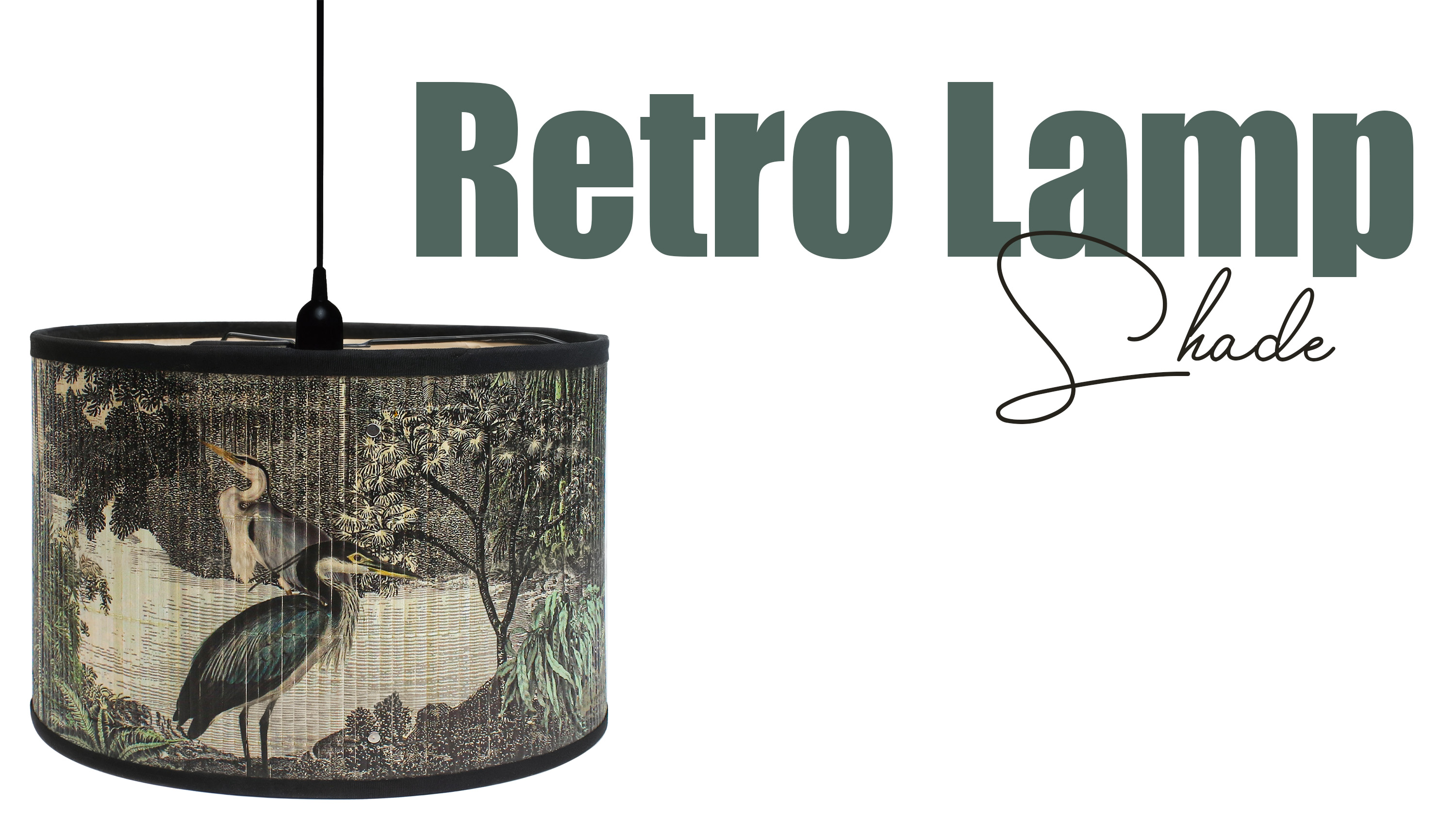Retro Lamp Shade for E27 Lampholder, 11.8