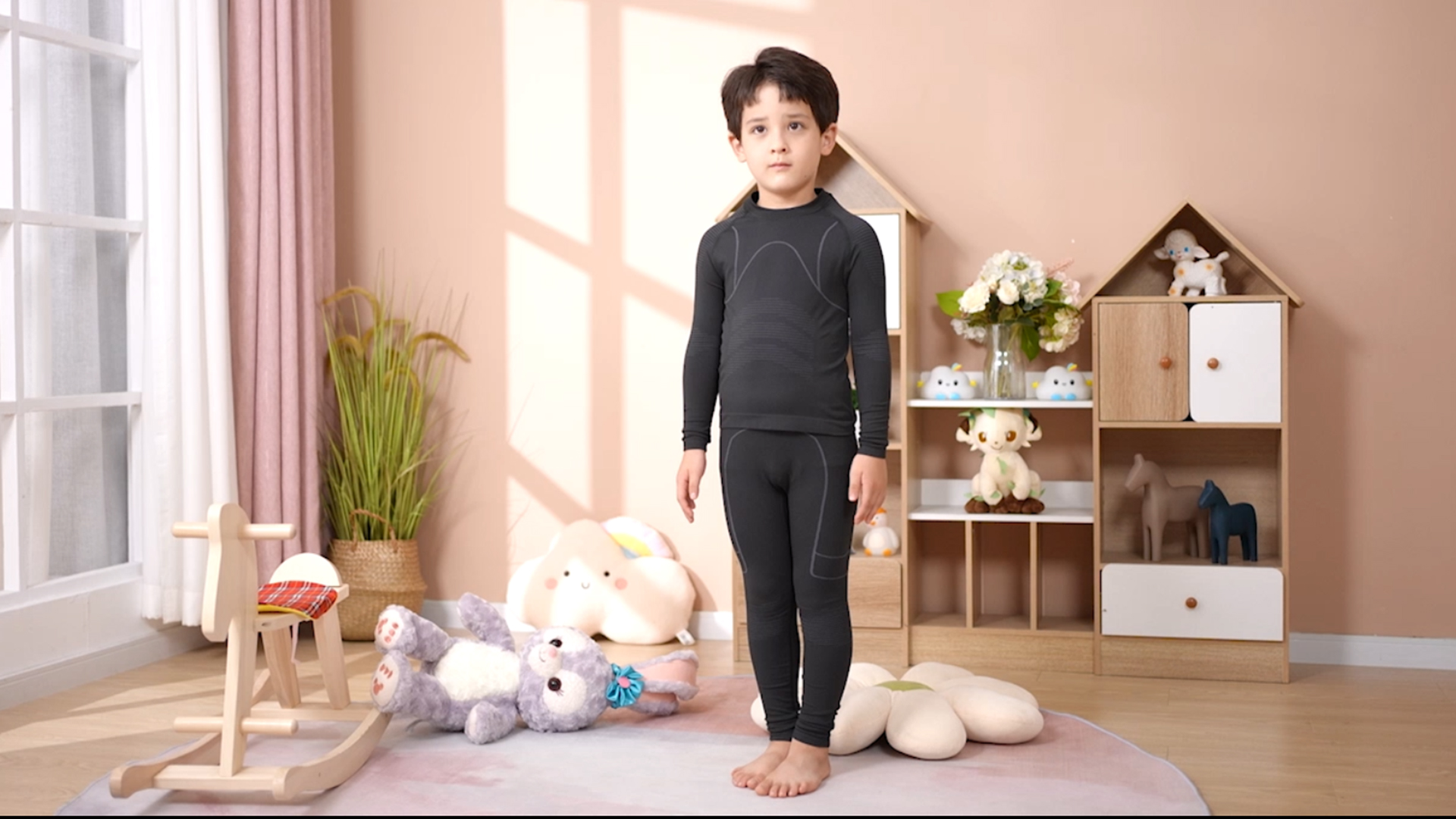 UNIQUEBELLA Kids Thermal Underwear Base Layer Set on Amazon Live