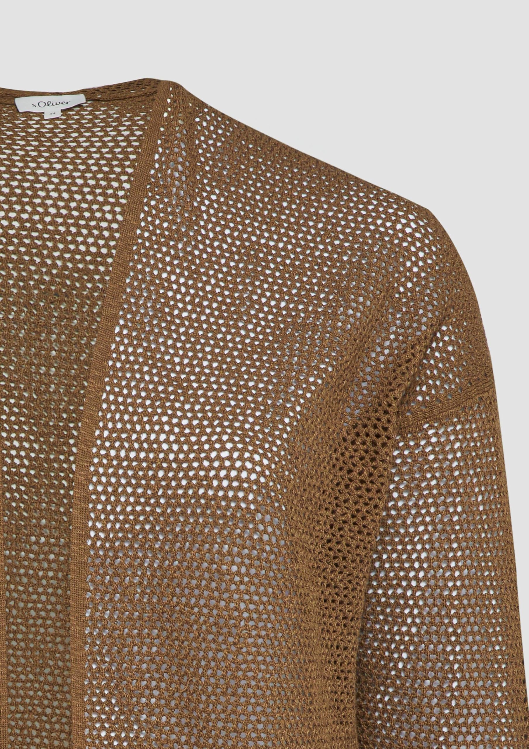 s.Oliver Ajour-Strickjacke mit 3/4-Arm