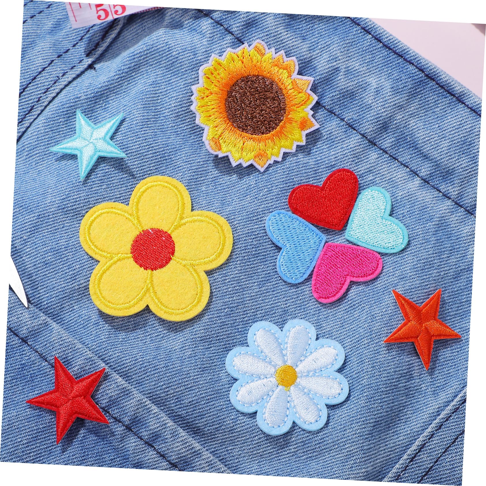 TEHAUX 284stücke Teiliges Bunter Blumen-patches Aufbügeln Bestickte Applikationen Für Kleidung Taschen Und Hüte Langlebig Und Farbecht Für Kreative -projekte