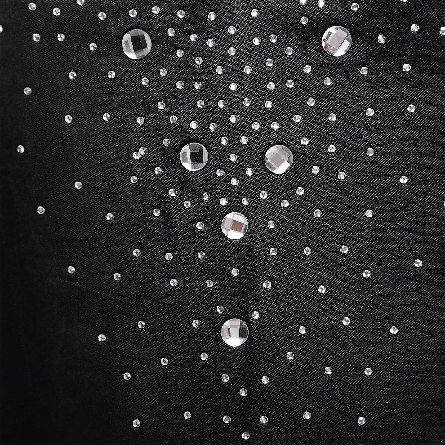 ranrann Men Latin Dance Shirt Top Ballroom Modern Stretch Long Sleeve Rhinestones Figure Skating Leotard Dance Costume