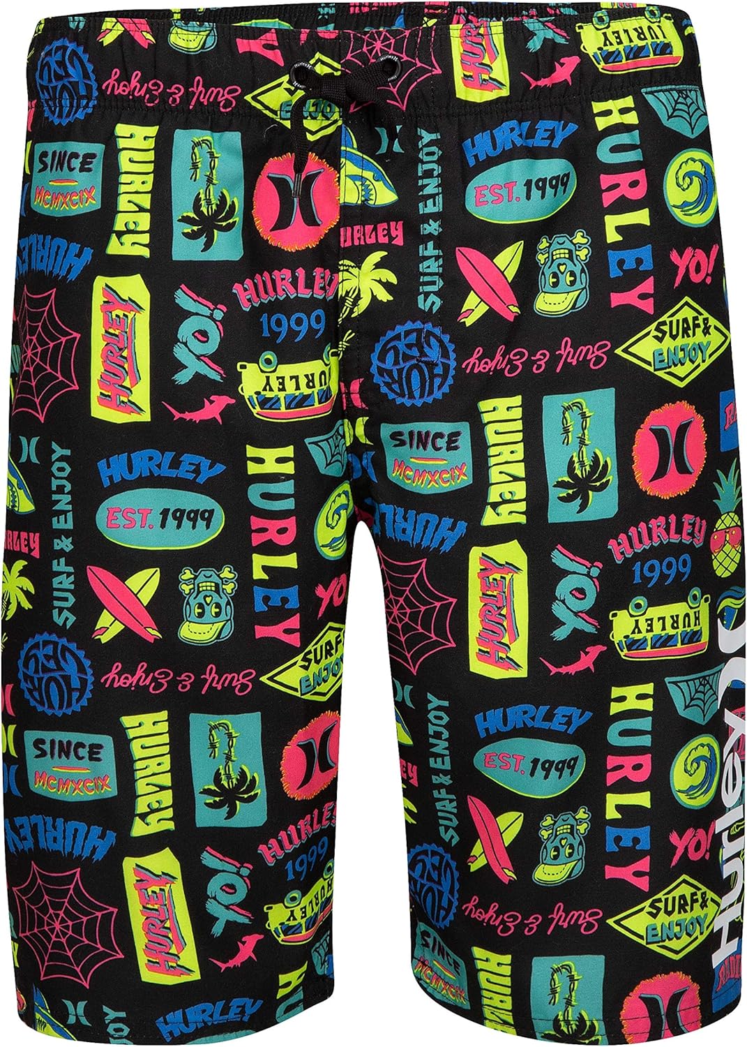 Hurley Boys' Printed Pull on Swim Trunks