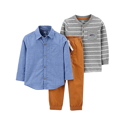 Conjunto de calças Conjunto de roupa de brincar, 3 peças Simple Joys by Carter'sMeninos