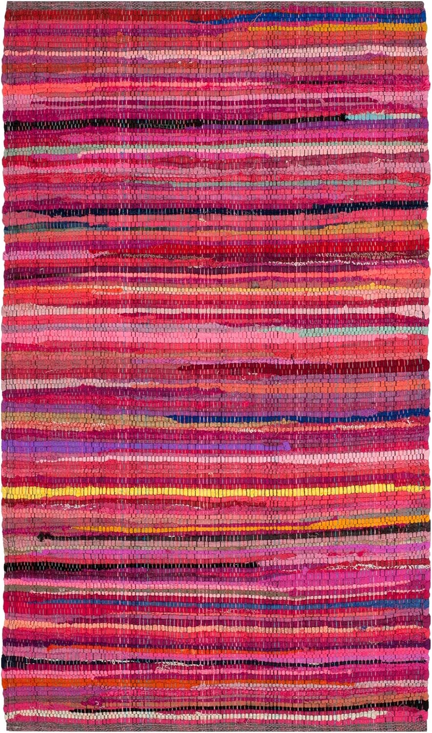 Amazon.com: SAFAVIEH Rag Rug Collection Accent Rug - 2' x 3', Red ...
