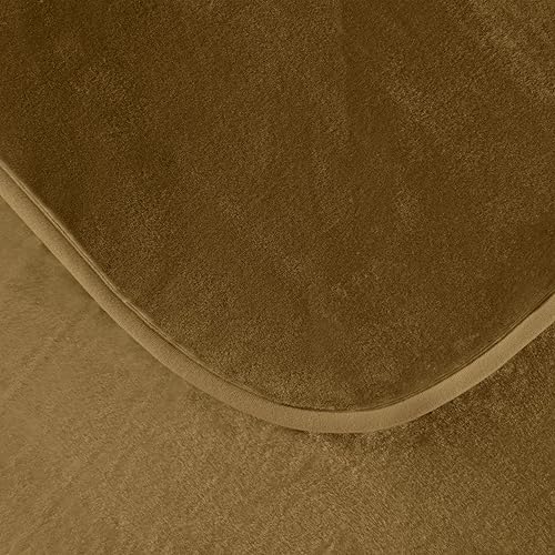 Miniatura 8 de Chezmoi Collection Manta pesada de una sola capa, 9 libras, estilo coreano, de visón Raschel, gruesa y sedosa de felpa suave, 85 x 95 pulgadas,