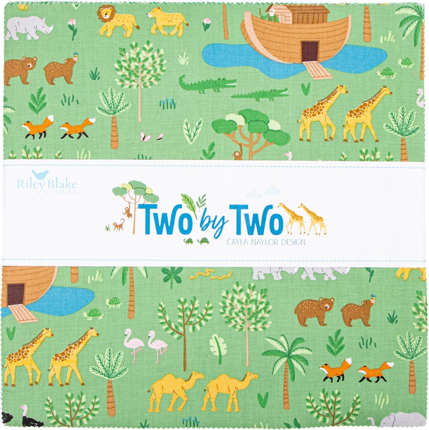 Cayla Naylor Design Two by Two 10" Stacker 42 10-inch Squares Layer Cake Riley Blake 10-16680-42