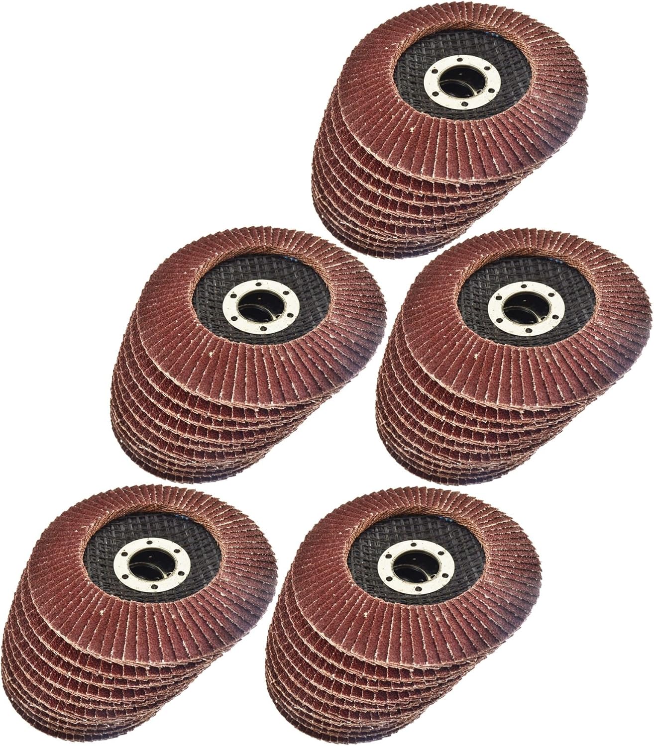 50 x Flap Discs 60 Grit Angle Grinder 4.5" (115mm) Flat Sanding Grinding AT929