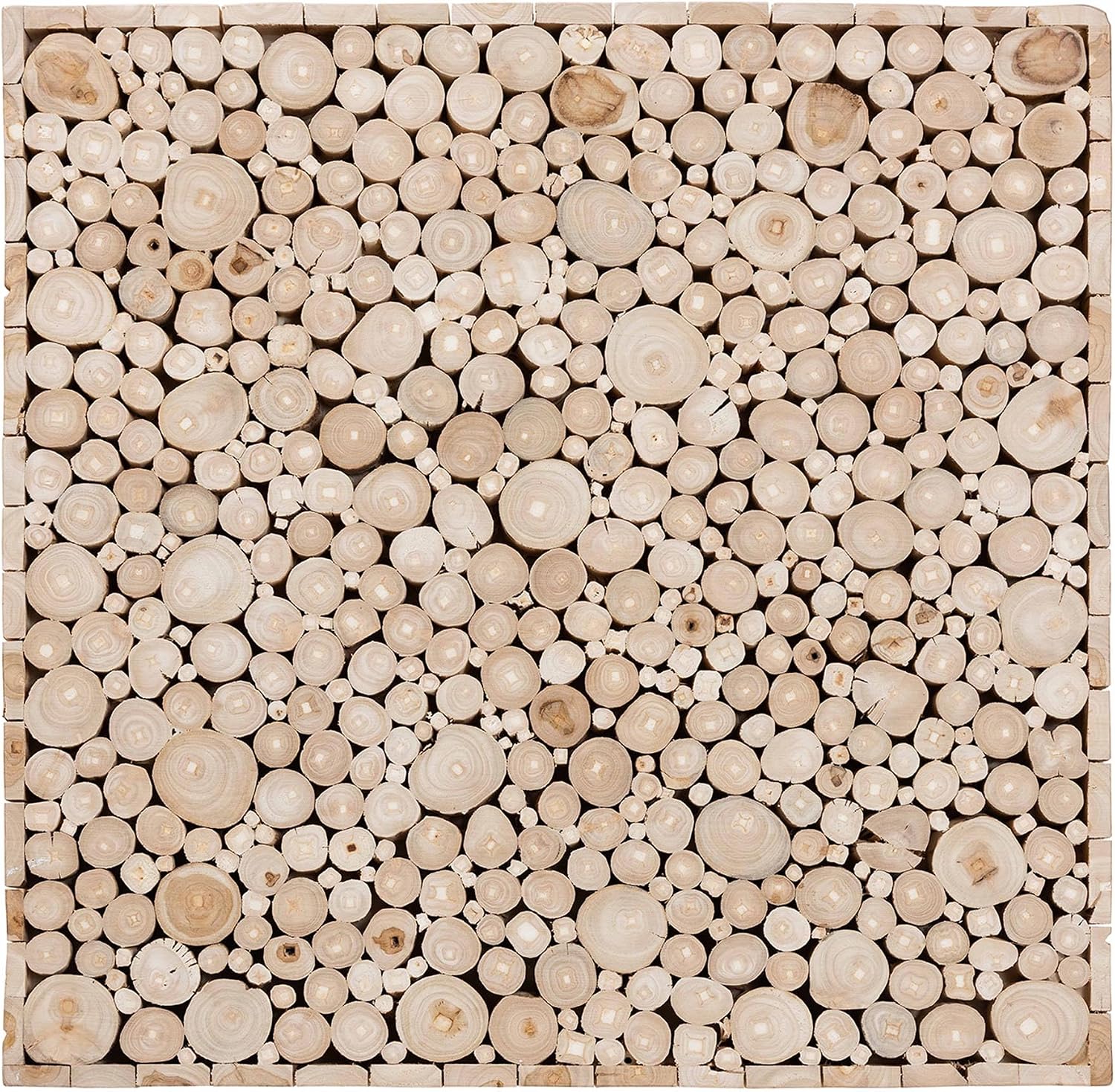 bali & pari Augusta Natural Teak Wood Coffee Table