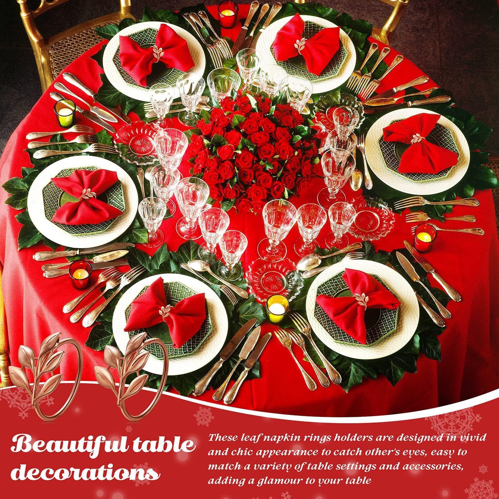Davifina Set Di 6 Portatovaglioli A Forma Di Granchio Con Strass Cristallo Rosso – Decorazioni Tavolo Per Matrimoni, Cene Di Natale, Baby Shower