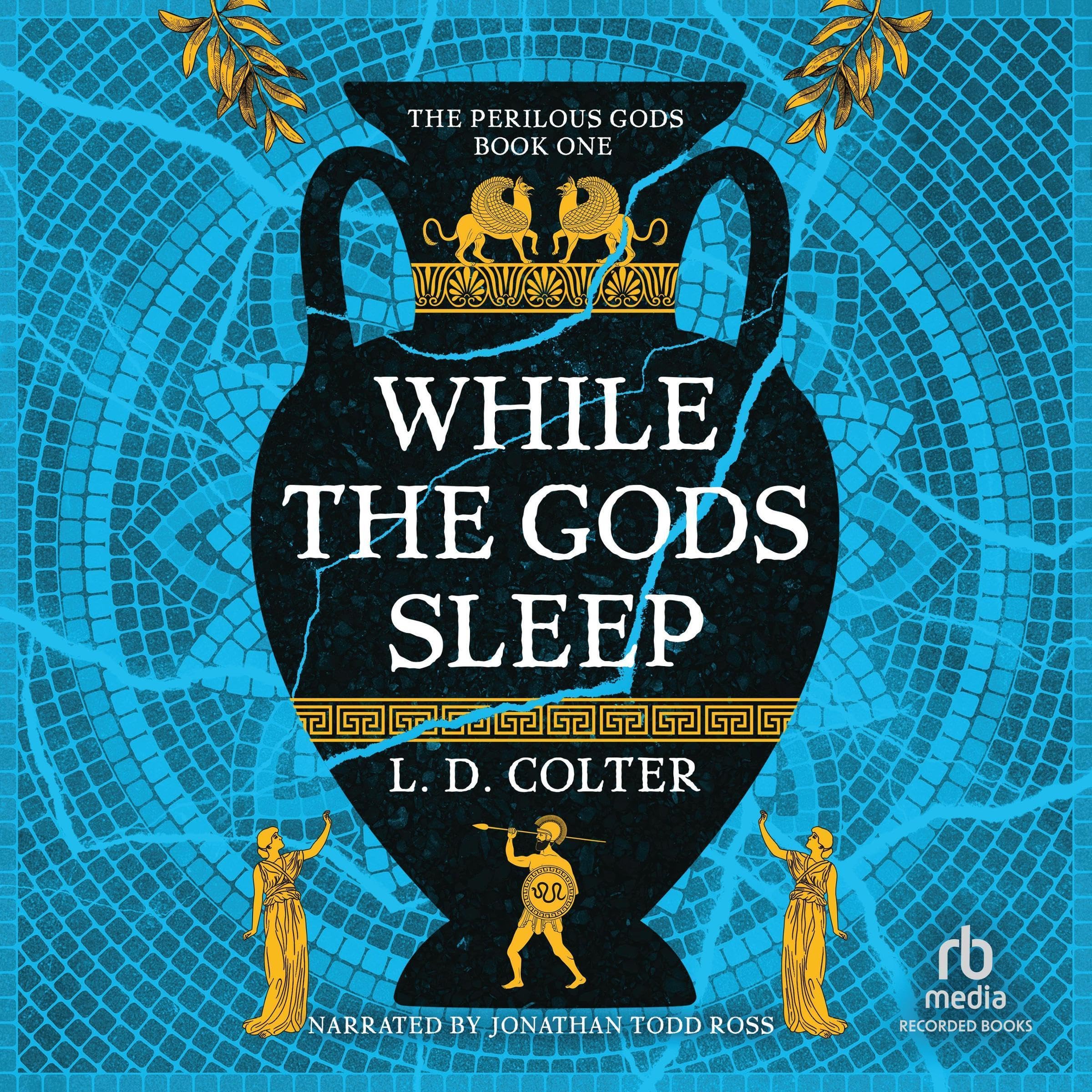 Cover art for While the Gods Sleep