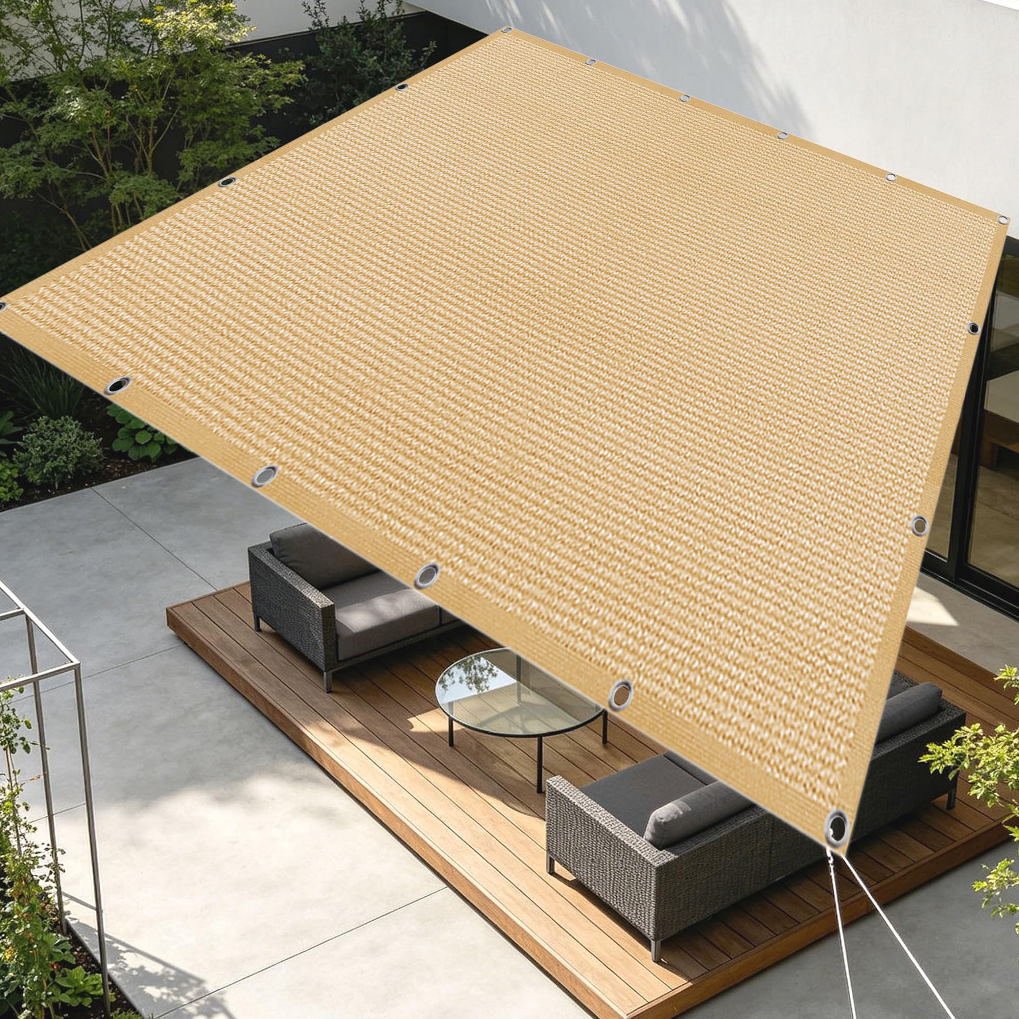 Filet d'ombrage pour serre 2.6x3.2 m contre le soleil et le vent