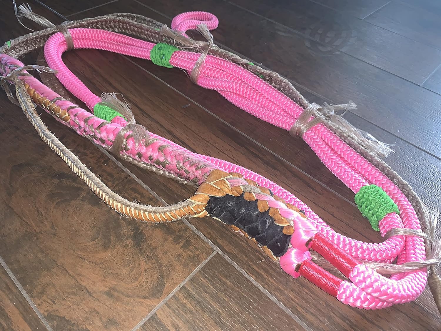 EPT Bull Ropes Bull Rope Pink Jr Pro 9x7 RH 13/16" x 3/4" - Bull Riding