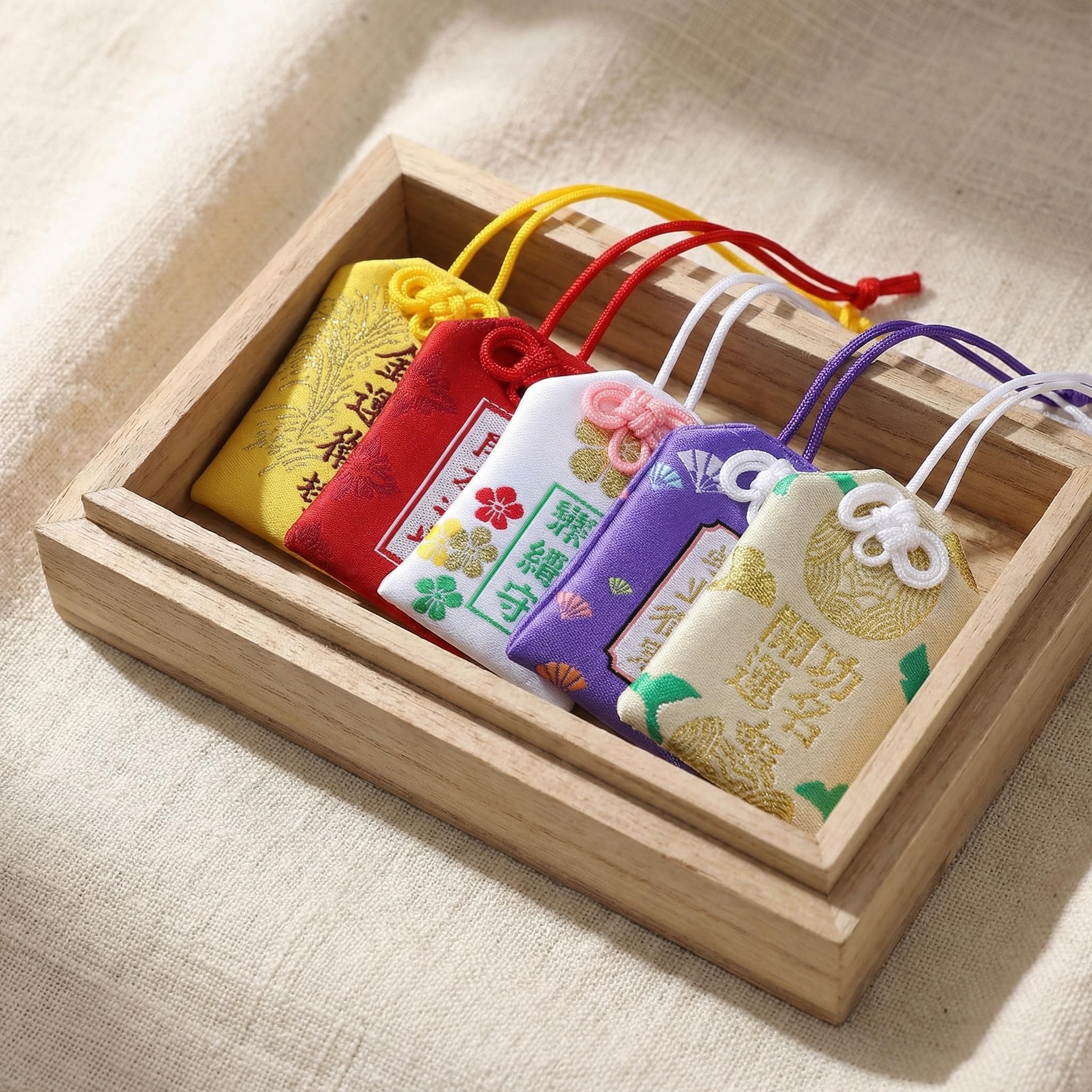 Garneck 20 PCS Japanese Gosoku Amulet - Lucky Japanese Omamori