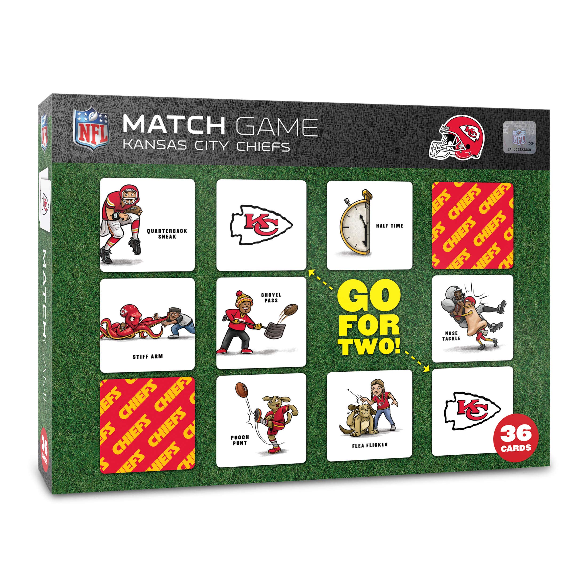 YouTheFanYouTheFan NFL Kansas City Chiefs Memory Match Game