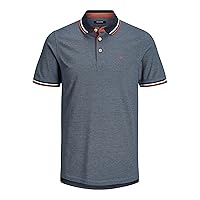 JACK & JONES Jjepaulos Polo Ss Noos Maglietta, Denim Blue