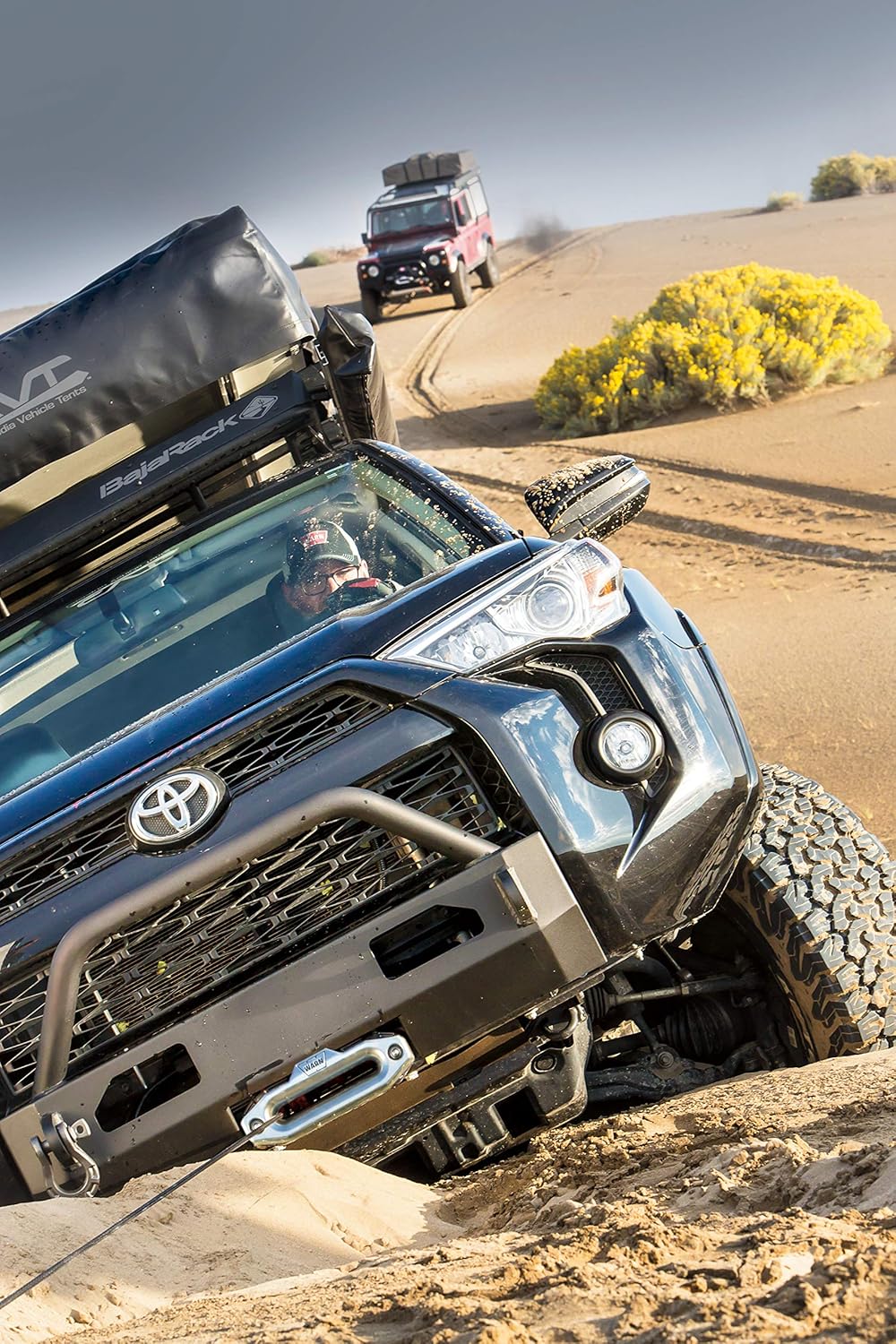 WARN 100022 Semi-Hidden Fixed Winch Mount, Fits: Toyota 4Runner (2014-2023)