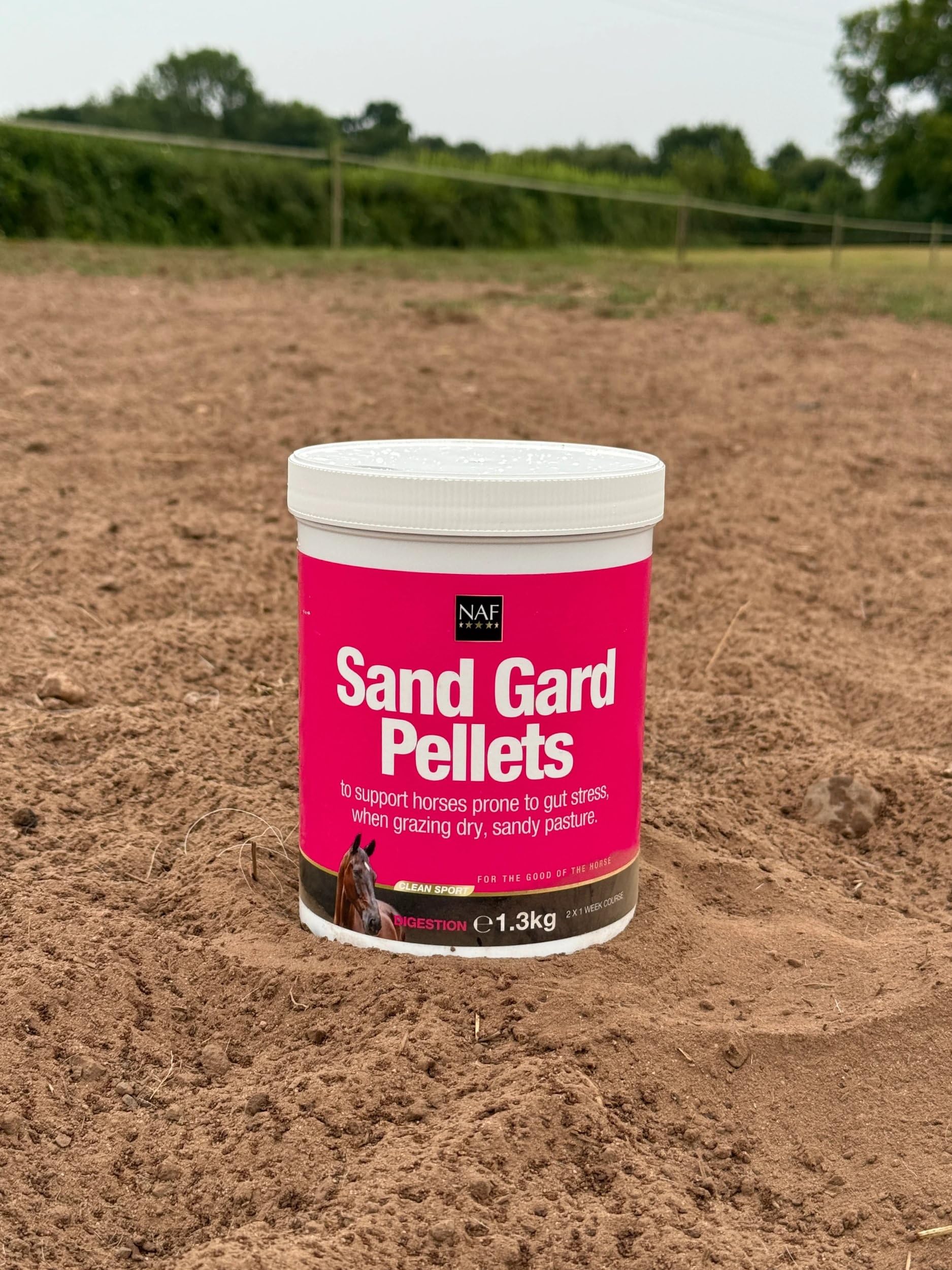 NAF Sand Gard Pellets 1,3 kg - Ergänzungsfuttermittel für Verdauung & Darmgesundheit bei Pferden | Unterstützt die Sandausscheidung mit probiotischer Hefe & Kräuterformel