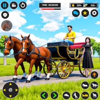 Horse Cart Transport Taxi Simulator: Village Life Horse Riding & Cargo Transportation Game