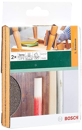 Bosch Professional Foam Sanding Pad for Medium Sanding, Pack of 2, 69X97X26 Mm