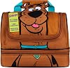 Get Trend Scooby Doo Lunch Bag for Kids Insulated Lunch Box with Compartments Double Decker Snacks Food Carrier for School Travel Picnic Cooler Bag Brown Scooby Doo
