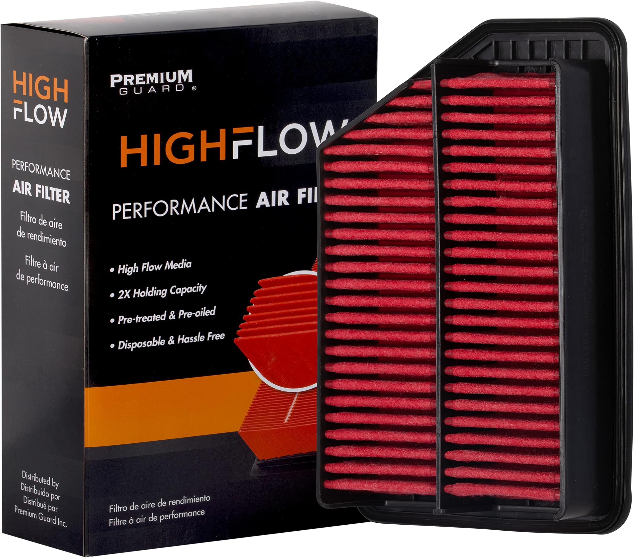 HIGHFLOW PA6118X, High Performance, Pre-Oiled Disposable Engine Air Filter | Fits 2016-11 Kia Sportage, 2017-14 Rondo, 2015-10 Hyundai Tucson, 2020-17 Creta, 2015 ix35