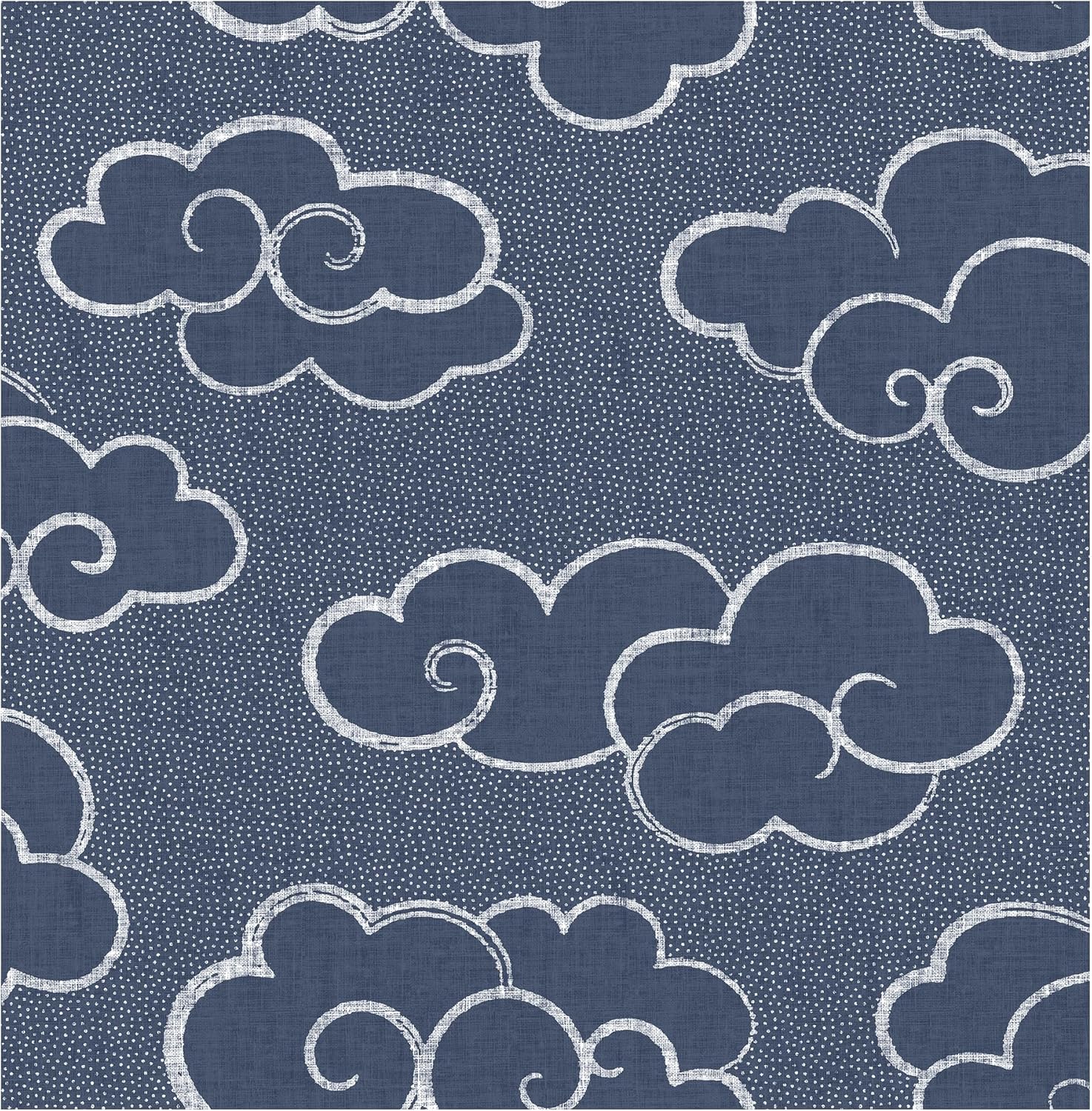 NuWallpaper Navy Alto Peel and Stick Wallpaper, NUS4981
