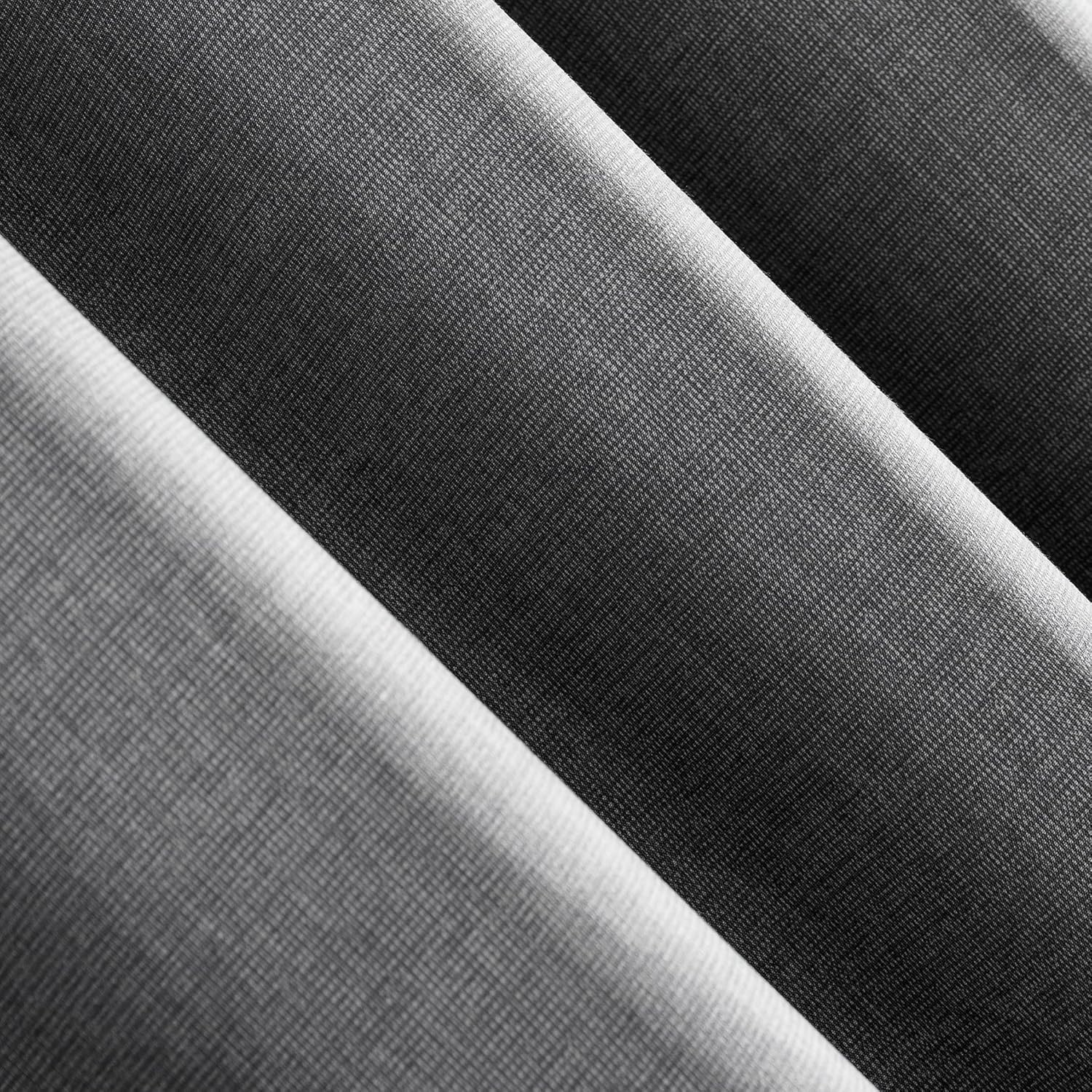 Sun Zero Columbia 2-Pack Thermal Energy Saving 100% Blackout Grommet Curtain Panel Pair, 50" x 84", Gray