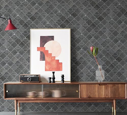 Miniatura 36 de COLAMO 1 pieza de lujo para salpicadero de despegar y pegar, mezcla de piedra sintética, azulejos adhesivos inteligentes de metal dorado, para pegar