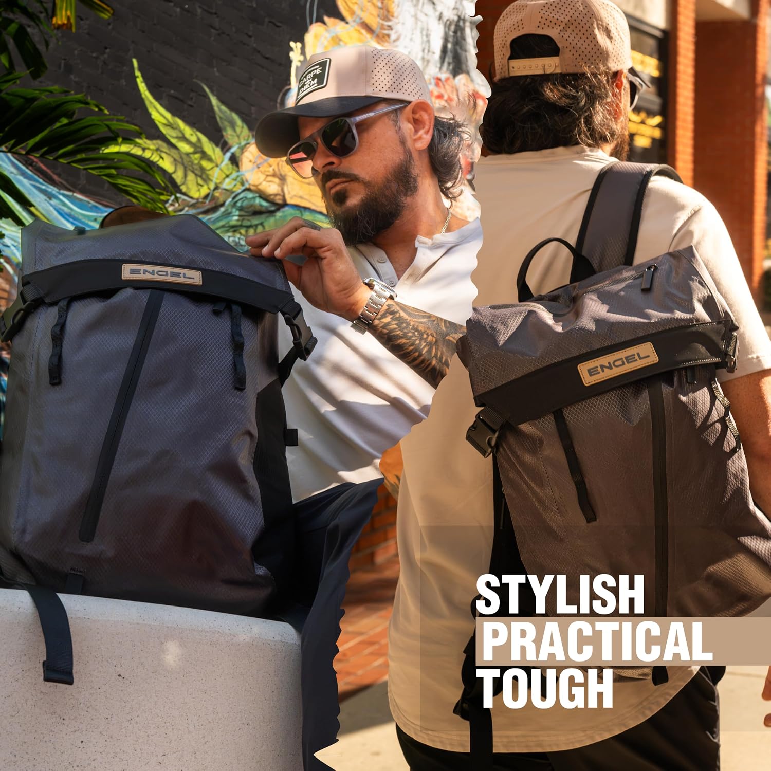 ENGEL GoBag 20 Quart Lightweight, Easy Access Dry Bag Backpack in Charcoal