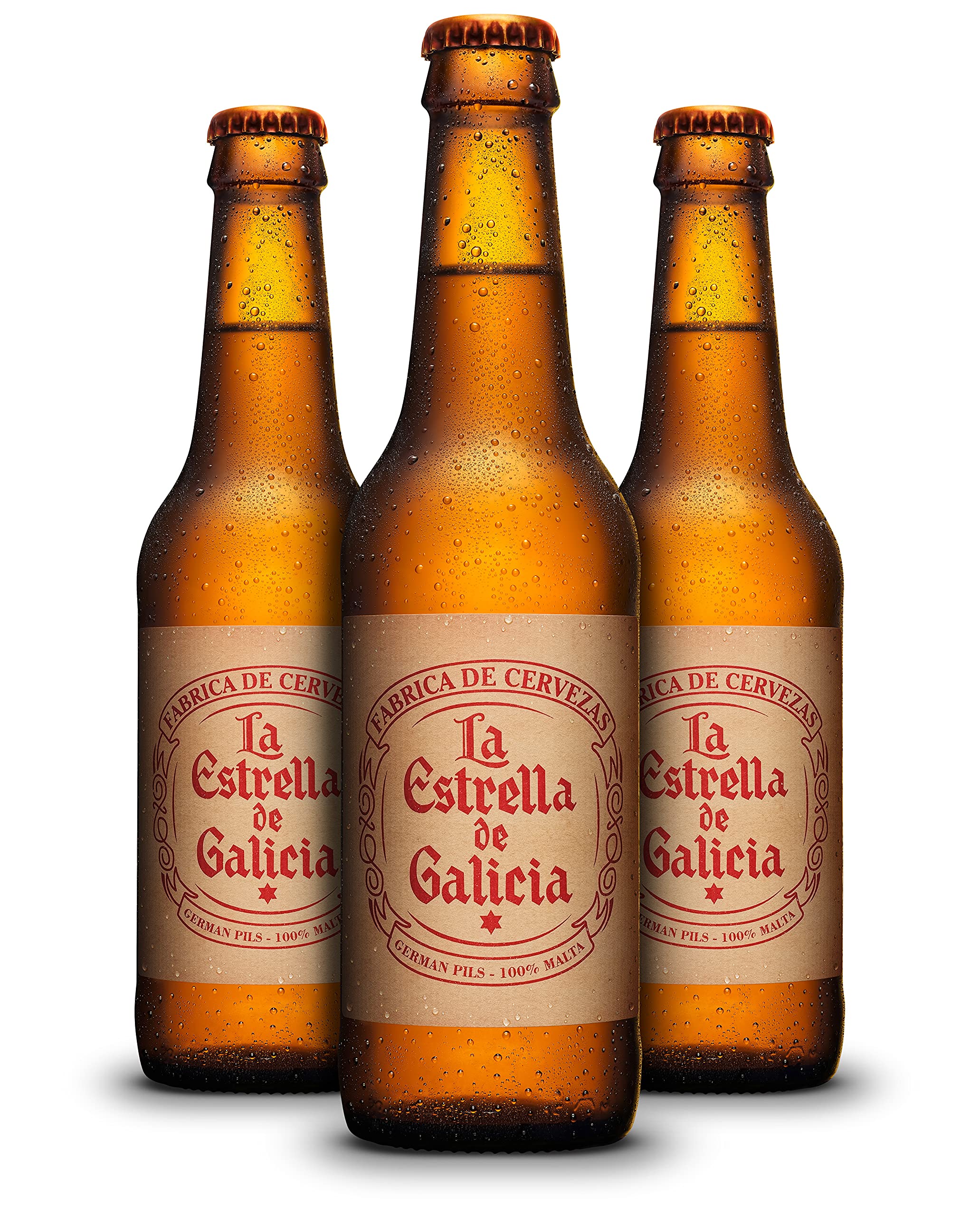 Cerveza 1906 GALICIAN IRISH RED ALE PACK 24 BOTELLAS DE 33 CL & La Estrella de Galicia Cerveza - Pack de 24 botellas x 330 ml - Total: 7.92L