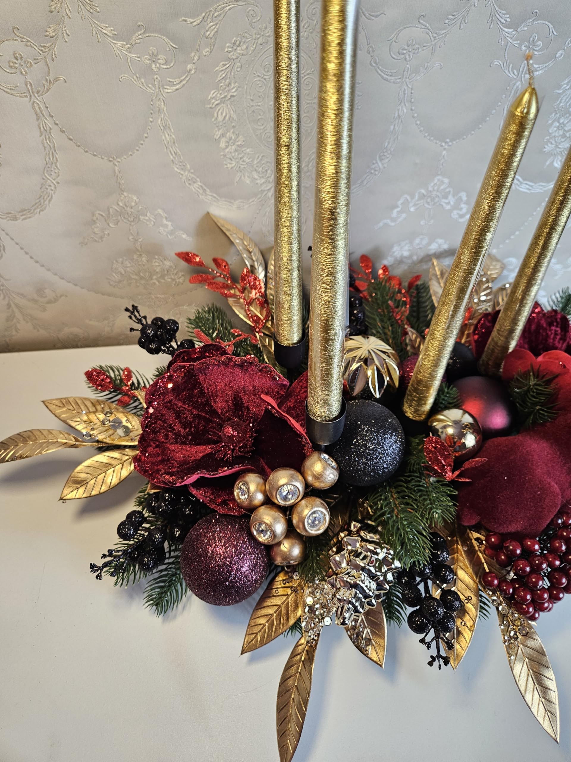 Weihnachtsgesteck + Adventdekoration Kamingesteck, Chrismes, Weihnachtsdeko Weihnachtsblumen Tischdekor, Tischgesteck, Winterdekor,Advent