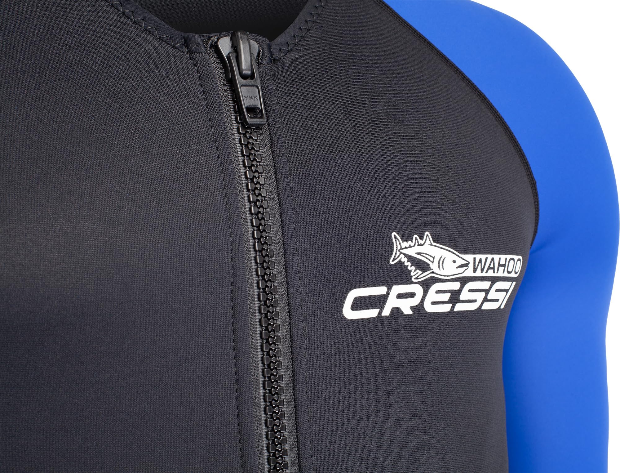 CRESSI Wahoo Man Monopiece Wetsuit - Combinaison Monopièce Hommes en Premium Néoprène et Élasthanne 1.5/2 mm, Parfaite pour Activités Aquatiques