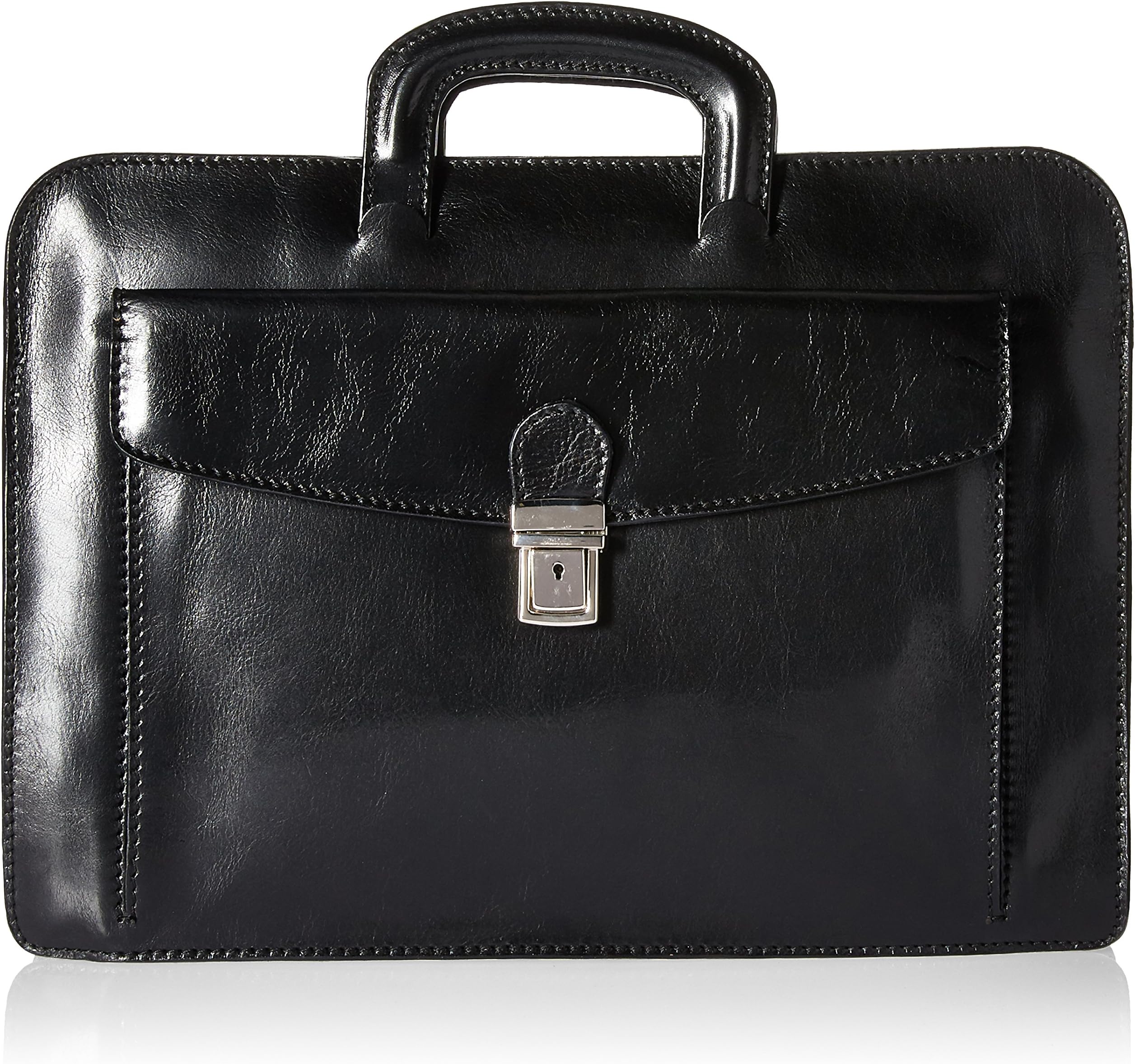 Italian Leather Portfolio Brief Case Single Compartment for Documents