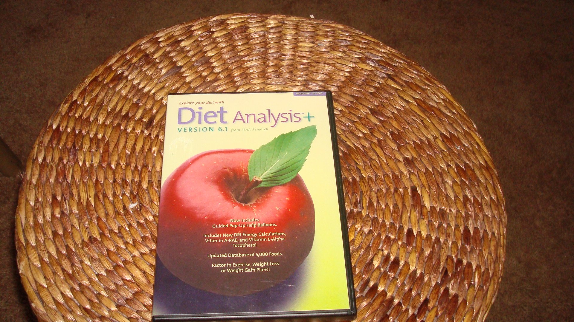 Diet Analysis Plus, Version 6.1 Windows Esha Research