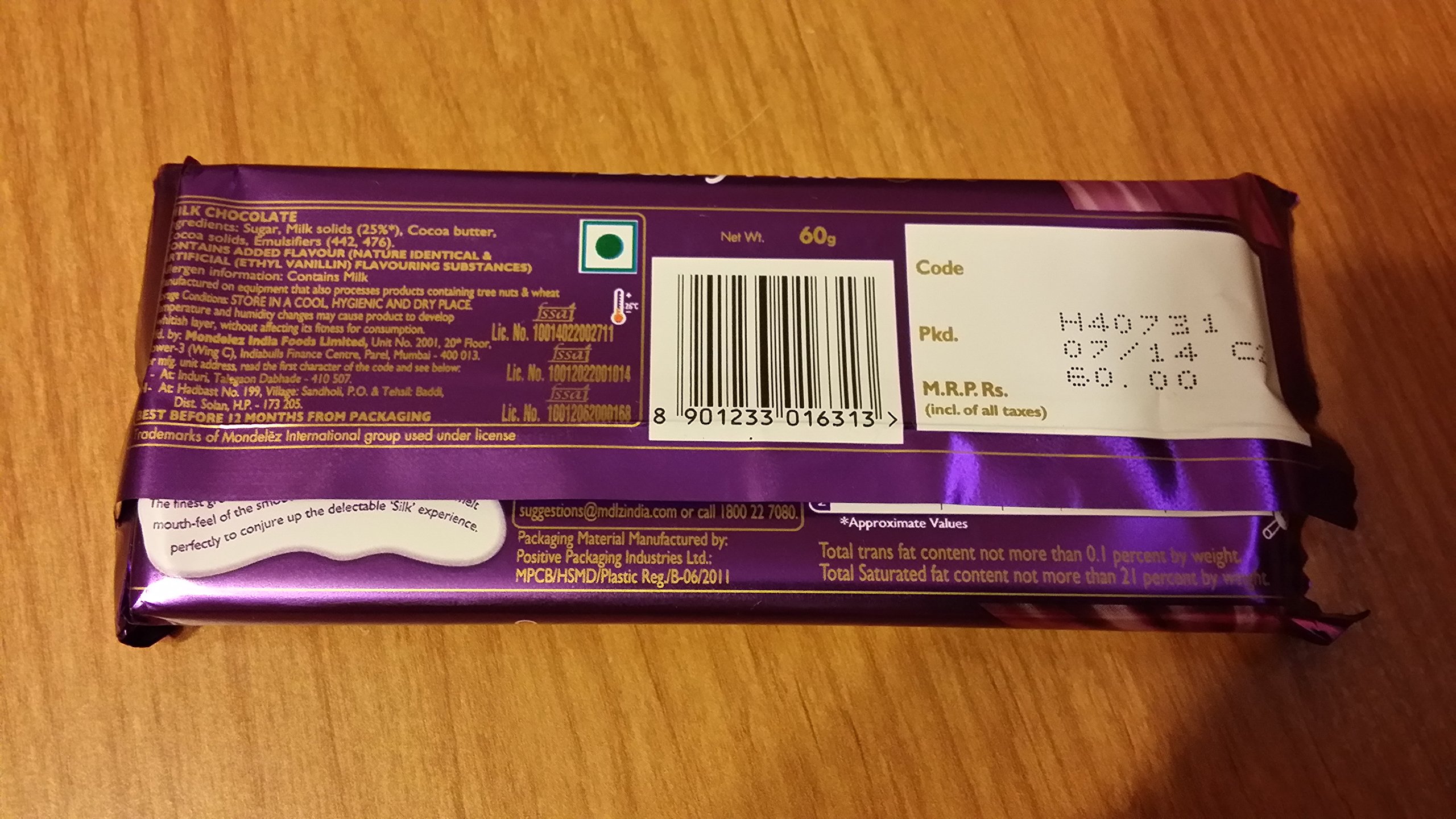 Cadbury Dairy Milk Silk 3 bars 60gm Buy Online in United Arab Emirates