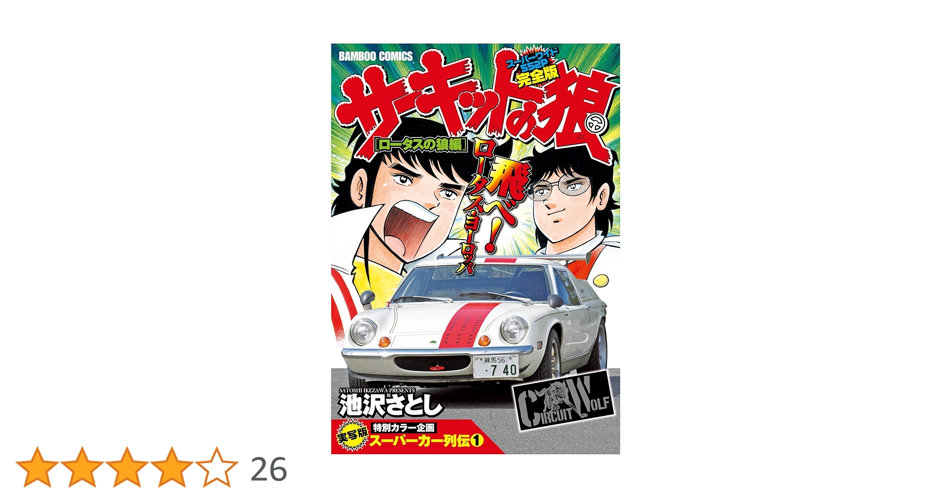 複製サイン色紙 池沢さとし先生 サーキットの狼 ロータスヨーロッパ 複製サイン色紙 池沢さとし先生 サーキットの狼 ロータスヨーロッパ
