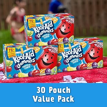 Kool-Aid Jammers Tropical Punch Flavored Juice Drink (30