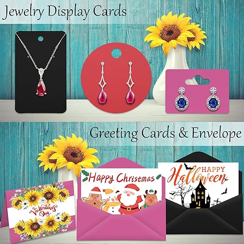 Vista 4 de 25 hojas de papel de cartulina rosa pulsar de 8.5 x 11 pulgadas, papel grueso de 92 libras para álbumes de recortes, invitaciones, impresión