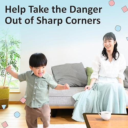 Miniatura 9 de Set de protector de esquinas y bordes  Cobertura LARGA de 17.4 pies22.0 pies, incluye 48 esquinas preselladas, ónix negro, café, blanco crema,