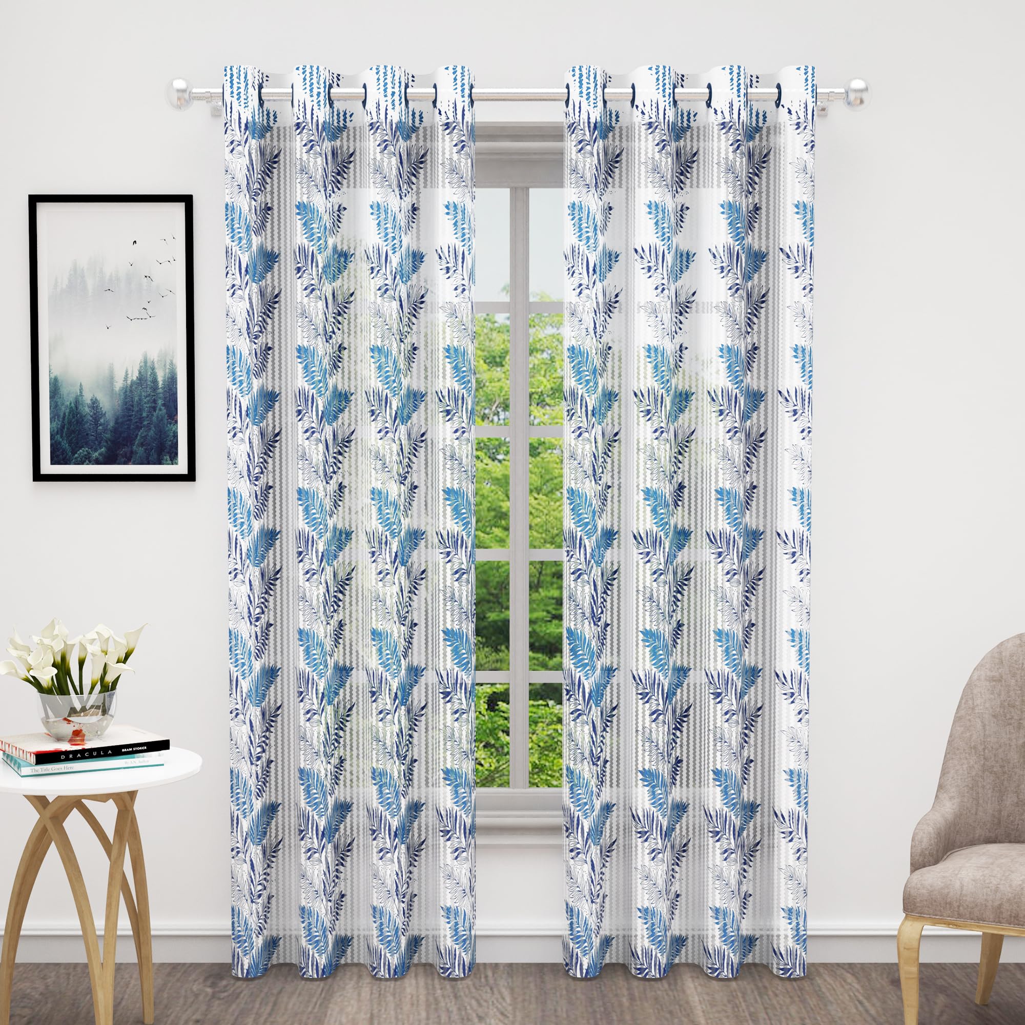 See full amazon price history chart for BEDSPUN Sheer Door Curtains Door Curtains 7 Feet Curtains for Living Room Hall |Leaf| Blue & White |Polyester, Pack of 3 BEDSPUN Sheer Door Curtains Door Curtains 7 Feet Curtains for Living Room Hall |Leaf| Blue & White |Polyester, Pack of 3 (B0D97LH9P7) Amazon Price History, Amazon Price Tracker